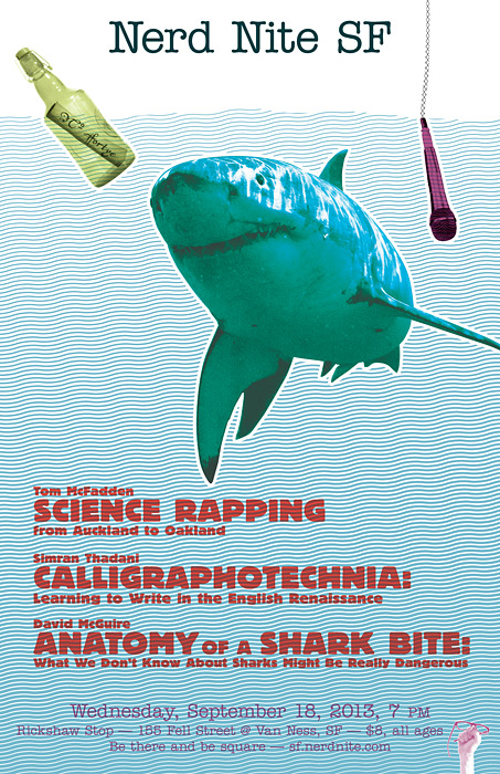 Nerd Nite SF #40: Science Rapping, Renaissance Handwriting, and Sharks!